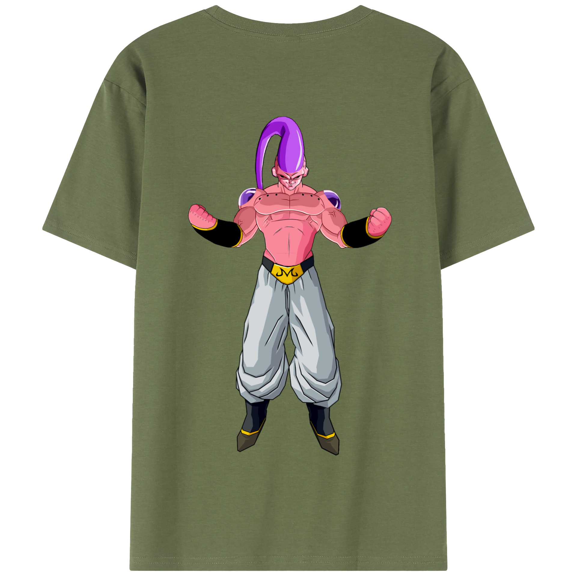 （画像用） ドラゴンボール 魔人ブウ DRAGON BALL Majin Buu 綿100％半袖Tシャツ（背面プリント）